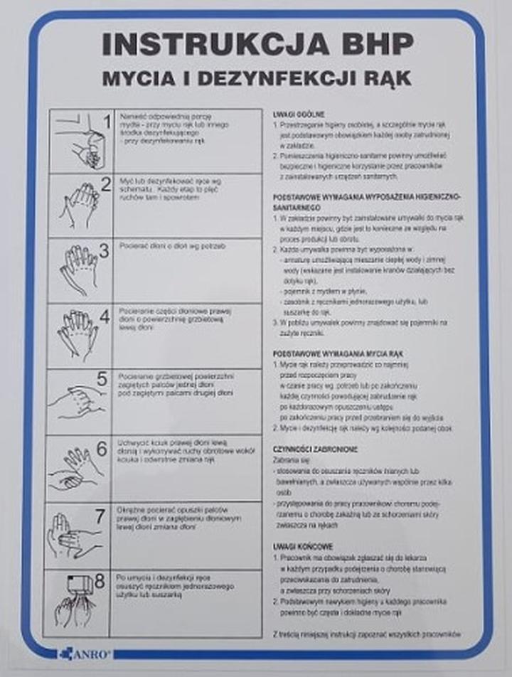 Dezynfekcja dłoni w pandemii