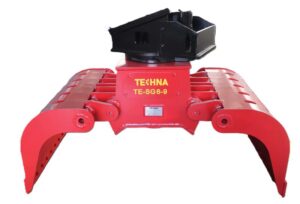 Niezawodna siła precyzyjnej rozbiórki: nożyce i szczęki do koparek od Technapoland